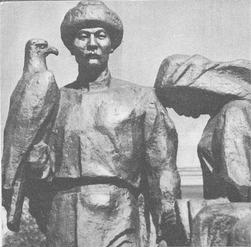 Sculptur group "Awakening" by T.Sadykov in Bishkek, 1978.